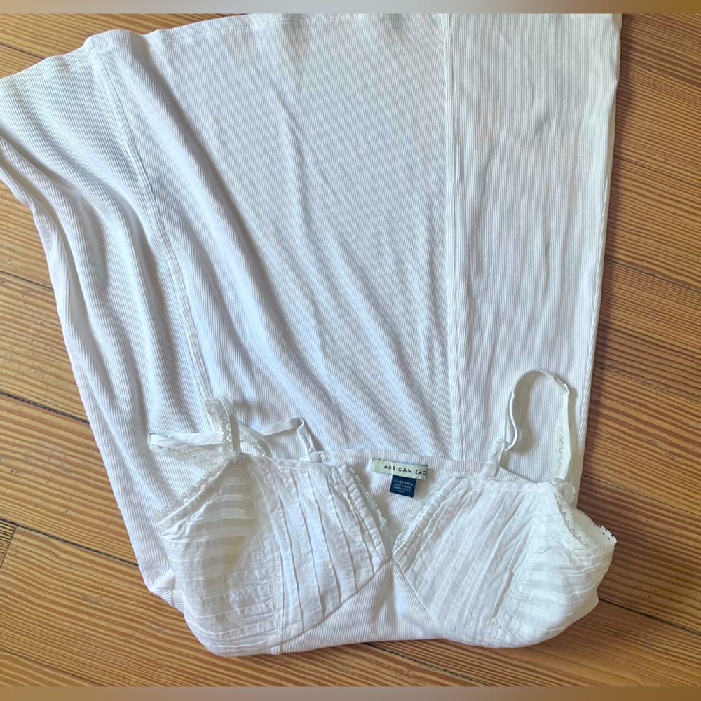 American Eagle White Mini Dress Sz XS. - Picture 7 of 9